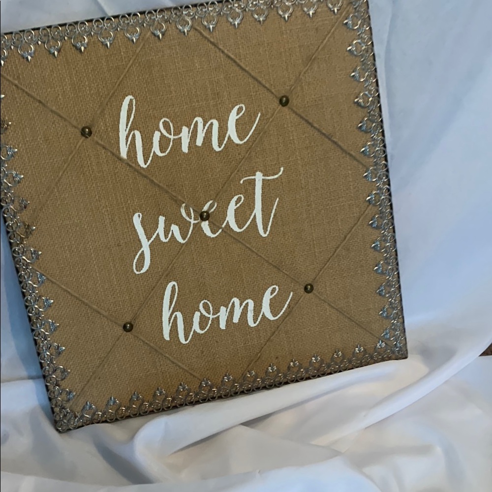 Home Sweet Home Wall Art - Brown and White